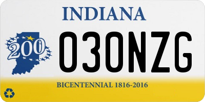 IN license plate 030NZG