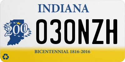 IN license plate 030NZH