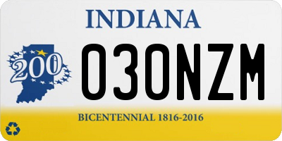 IN license plate 030NZM