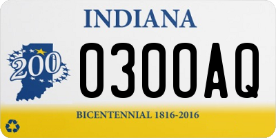 IN license plate 030OAQ