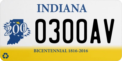 IN license plate 030OAV