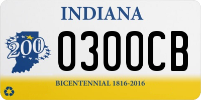 IN license plate 030OCB