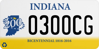IN license plate 030OCG