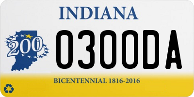 IN license plate 030ODA