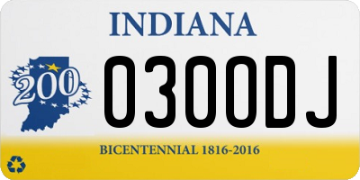 IN license plate 030ODJ