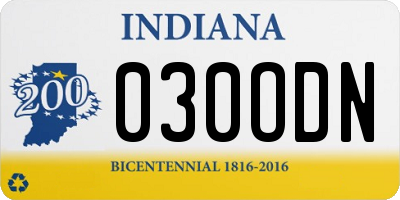 IN license plate 030ODN