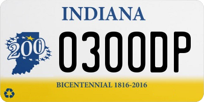 IN license plate 030ODP
