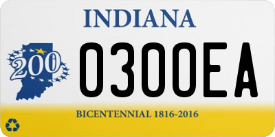IN license plate 030OEA