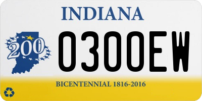 IN license plate 030OEW
