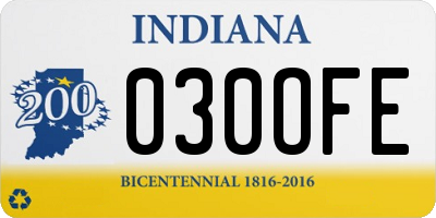 IN license plate 030OFE