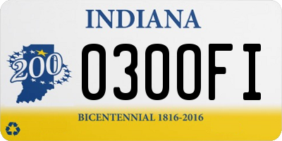 IN license plate 030OFI