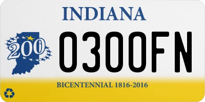 IN license plate 030OFN
