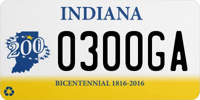 IN license plate 030OGA