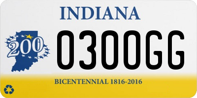 IN license plate 030OGG