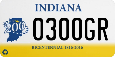 IN license plate 030OGR
