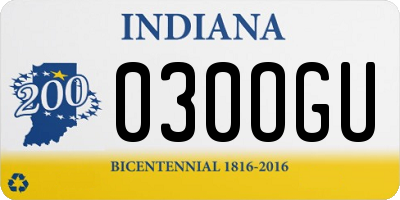 IN license plate 030OGU