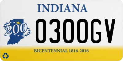 IN license plate 030OGV