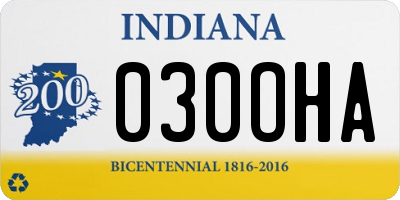 IN license plate 030OHA