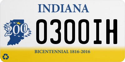 IN license plate 030OIH