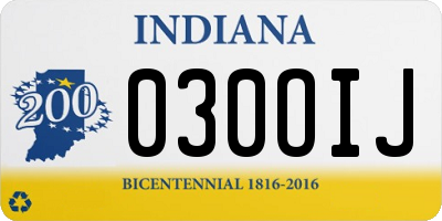 IN license plate 030OIJ