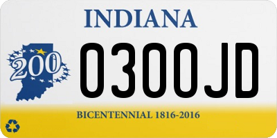 IN license plate 030OJD