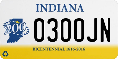 IN license plate 030OJN