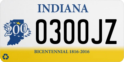 IN license plate 030OJZ
