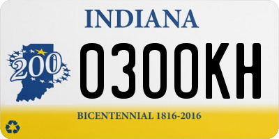 IN license plate 030OKH