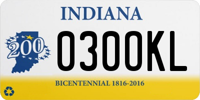 IN license plate 030OKL