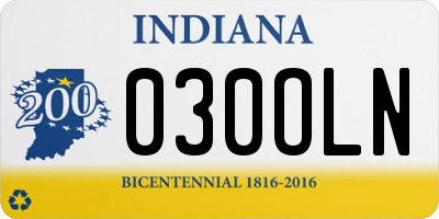 IN license plate 030OLN