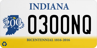 IN license plate 030ONQ