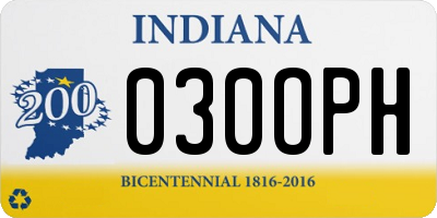 IN license plate 030OPH