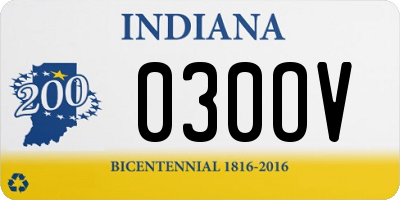 IN license plate 030OV