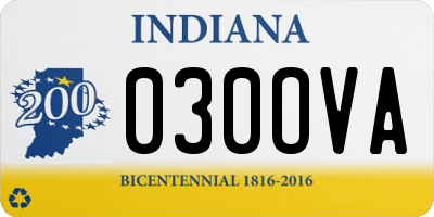 IN license plate 030OVA