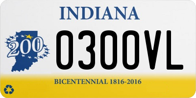 IN license plate 030OVL