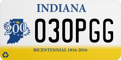 IN license plate 030PGG
