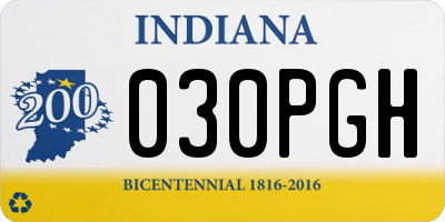 IN license plate 030PGH
