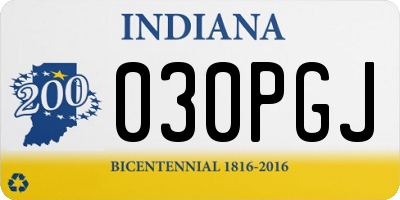 IN license plate 030PGJ