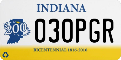 IN license plate 030PGR