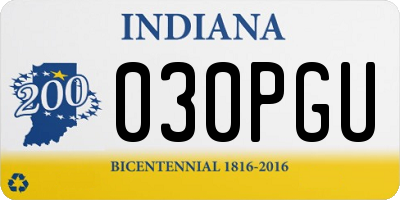 IN license plate 030PGU