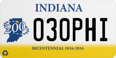IN license plate 030PHI