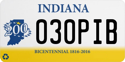 IN license plate 030PIB