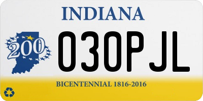 IN license plate 030PJL