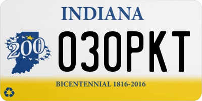 IN license plate 030PKT