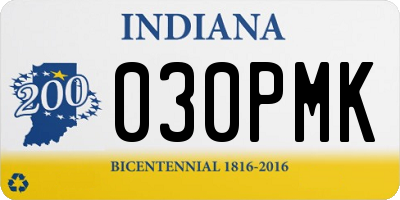 IN license plate 030PMK