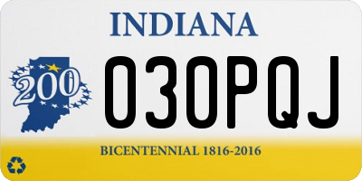 IN license plate 030PQJ