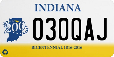 IN license plate 030QAJ