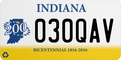 IN license plate 030QAV