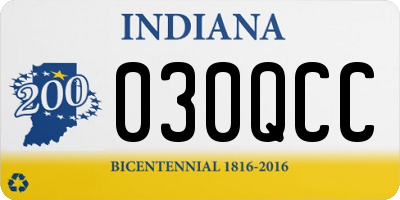 IN license plate 030QCC