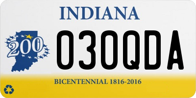 IN license plate 030QDA